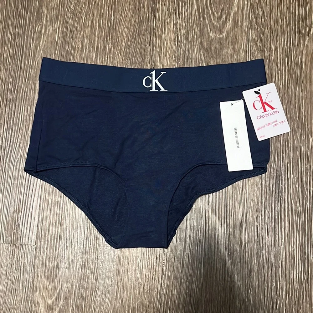 RESERVED for @epplayaplaya Calvin Klein CK One Plush High - Waisted Hipster - Picture 3 of 5